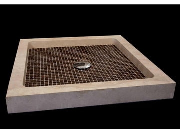 BORA BORA - Square natural stone and coconut shower tray by RAMA 1956 - view 2